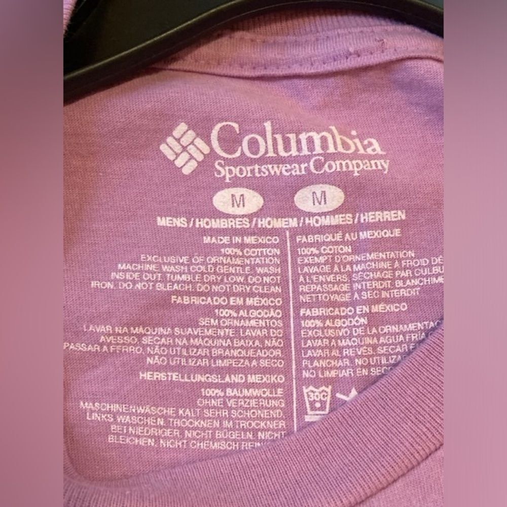 NEW Columbia Men’s PFG Performance Fishing Gear T-Shirt Purple Yacht Ship Sz M - Picture 5 of 10